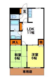 大佐野ハイツの間取り画像