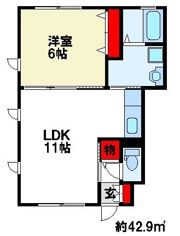 プロヴァンス弐番館の間取り画像