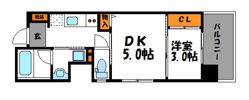 レジデンシャルヒルズリバープレイスの間取り画像