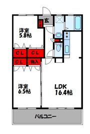 プロムナード・セリーヌ参番館の間取り画像