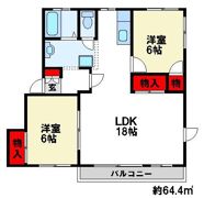 ラフォーレ原田Dの間取り画像