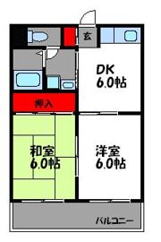 マーキスひがしの間取り画像