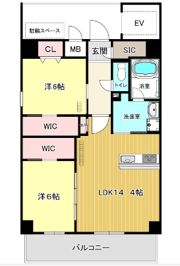 ブレス香椎駅前の間取り画像