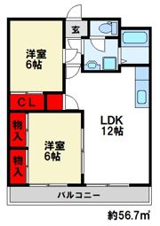 パークサイド橘の間取り画像