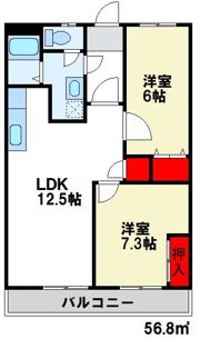パークサイド橘の間取り画像