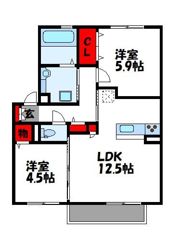 SレガシーN A棟の間取り画像