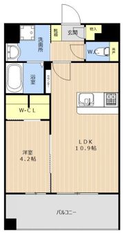 プレミアムレジデンス別府駅前の間取り画像