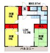 プレジール天拝の間取り画像