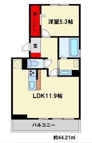 D-room白木原の間取り画像