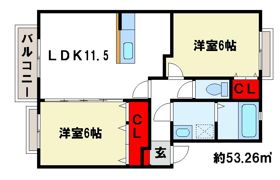 ティアラ観世音寺の間取り画像