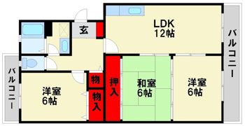ファミーユ筑紫の間取り画像