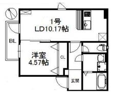 グランヒル箱崎の間取り画像