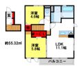 D-room大路の間取り画像
