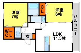 プレステージの間取り画像