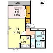 D-room姪浜駅南の間取り画像