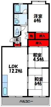 エクセレント塩浜の間取り画像