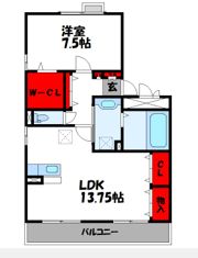リベルテ空港東の間取り画像