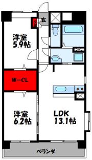 ニューガイア博多東の間取り画像