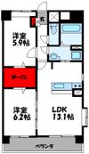 ニューガイア博多東の間取り画像