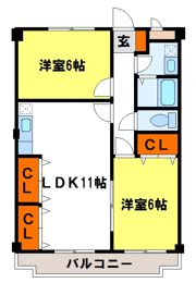 シャトーレ都府楼の間取り画像