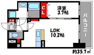 レブリアント福岡東の間取り画像