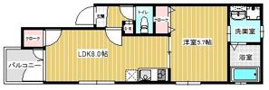 レディア香椎の間取り画像