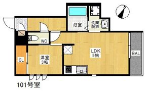 Grandtic Park Side大橋の間取り画像
