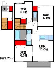 シャーメゾンみどりが丘の間取り画像