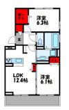 D-roomS・K A棟の間取り画像