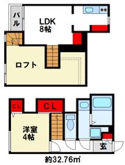 CB都府楼パスクの間取り画像
