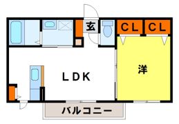 ジュリエール筑紫の間取り画像