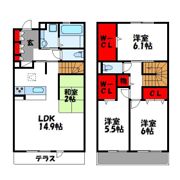 コンフォルタ柚月 B棟の間取り画像