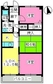 井尻第3ビルの間取り画像