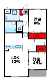 ベースメント宇美の間取り画像