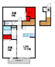 グラシュージャルダンの間取り画像