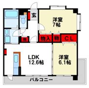 RESIAS DAZAIFU BLDG.の間取り画像