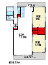 グランドールBの間取り画像