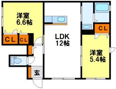 シャーメゾンハイジの間取り画像