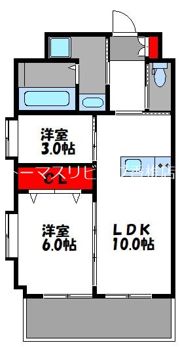 ラファセ九大病院前の間取り画像