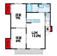 アドバンテイジ柚須東 A棟の間取り画像