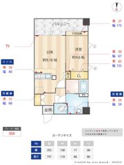 ニューガイアリルーム西新南No.67の間取り画像