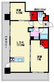 シェミネ高宮通りの間取り画像