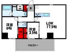 D・TERRACE千早の間取り画像