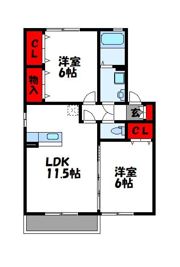 ラーフィア南里C棟の間取り画像