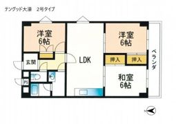 テングッド大濠の間取り画像