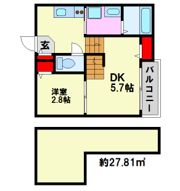 CieloGarden折立の間取り画像