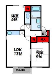 リヴィエール志免Aの間取り画像