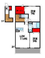 La famile A棟の間取り画像