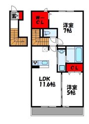 La famille A棟の間取り画像