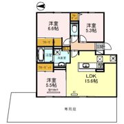 D-room小田部 弐番館の間取り画像